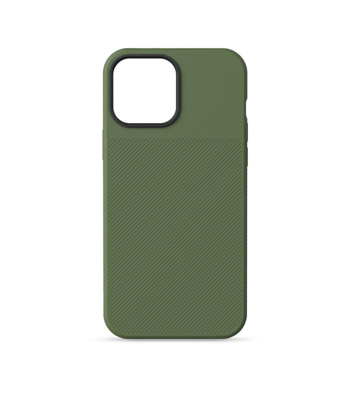 green-case-back Силиконовый чехол Silicone Case с поддержкой MagSafe для iPhone — изображение 1