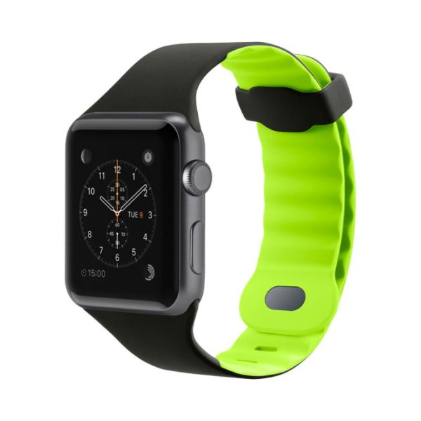 Двухцветный спортивный ремешок Sport Band Nike Style для Apple Watch