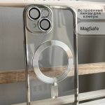 Чехол Mobile Store для Apple iPhone 15 серебряный