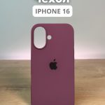 Чехол Mobile Store для Apple iPhone 16 темно-бордовый