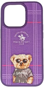 Чехол Santa Barbara Polo & Racquet Club для Apple iPhone 14 Pro фиолетовый