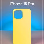 Чехол Mobile Store для Apple iPhone 15 Pro желтый