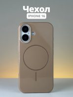 Чехол Mobile Store для Apple iPhone 16 коричневый