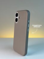 Чехол Mobile Store для Apple iPhone 16 серый — изображение 2