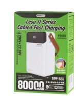 Внешний аккумулятор Remax RPP-566 80000 мАч белый — изображение 2