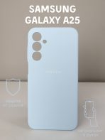 Чехол Mobile Store для Samsung Galaxy A25 голубой — изображение 2