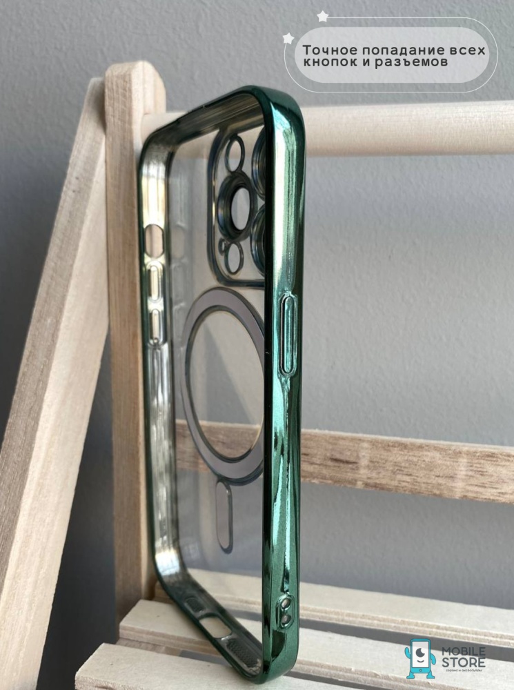 03-225.jpg Чехол Mobile Store для Apple iPhone 13 Pro Max зеленый — изображение 3