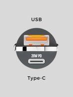 Зарядное устройство Mobile Store MS13 USB Type-C, USB черный — изображение 3