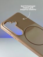 Чехол Mobile Store для Samsung Galaxy S24 коричневый — изображение 3