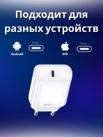 Зарядное устройство Mobile Store RP-U70 USB Type-C 20 Вт белый — изображение 4