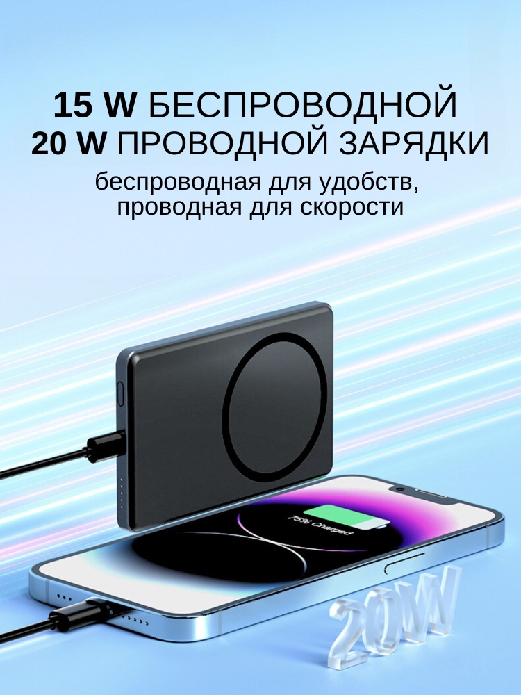 04-8.jpg Внешний аккумулятор Drogan DR-01 10000 мАч 20 Вт серый — изображение 4