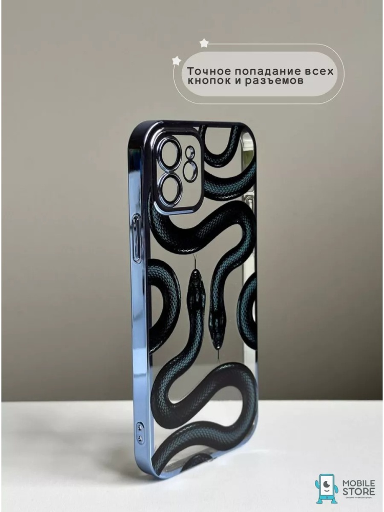 04-895.jpg Чехол Mobile Store для Apple iPhone 12 голубой — изображение 4