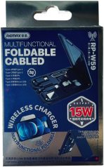 Переходник Remax USB 2.0 (F), USB TypeC (F), micro-USB 2.0 (F), Lightning (F), 0.028 м, 2000000047591 синий — изображение 5