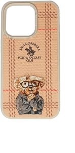 Чехол Santa Barbara Polo & Racquet Club для Apple iPhone 14 Pro бежевый — изображение 6